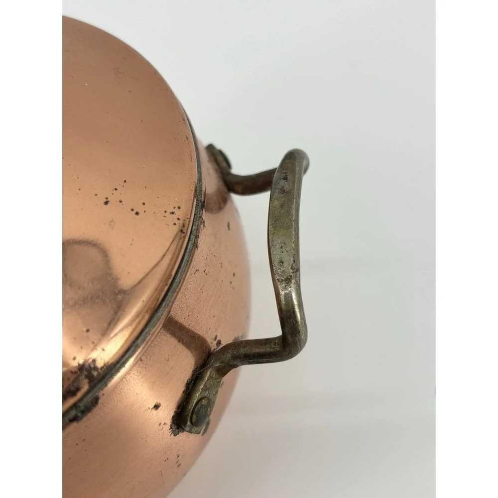 Vintage Copper Pot with Lid,‎ Potpourri Bowl